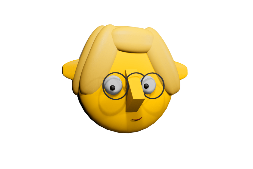 Tumby, the TumbleBump mascot, showing the trademark half-smile.